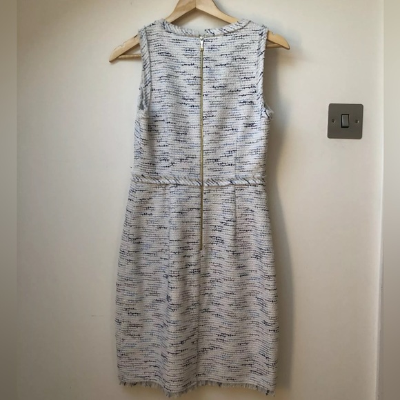 NWOT Kate Spade Plunge Neckline Bouclé Mini Dress multi-tweed sheath XXS - Picture 8 of 15